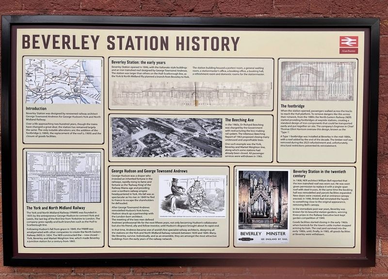 Beverley Station History Marker. Click for full size. Beverley Station History Marker image. Click for full size.