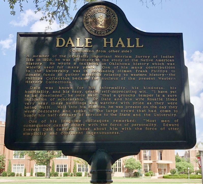 Dale Hall Marker image. Click for full size.