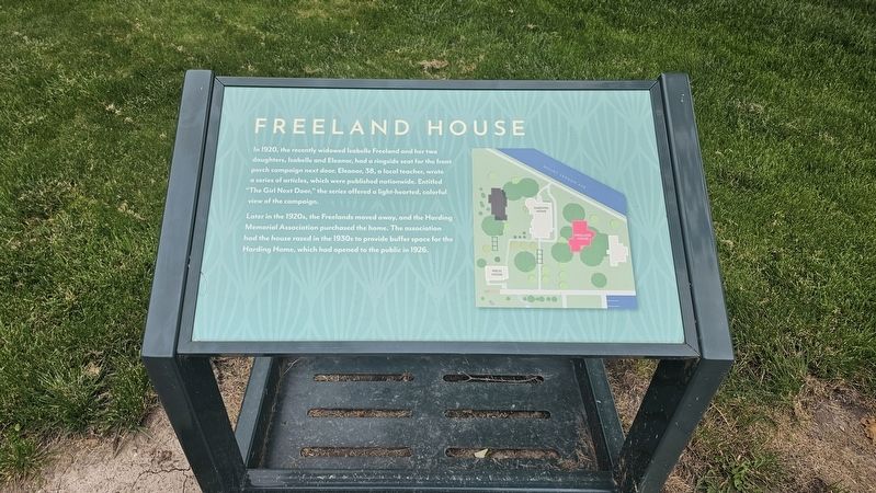 Freeland House Marker. Click for full size. Freeland House Marker image. Click for full size.
