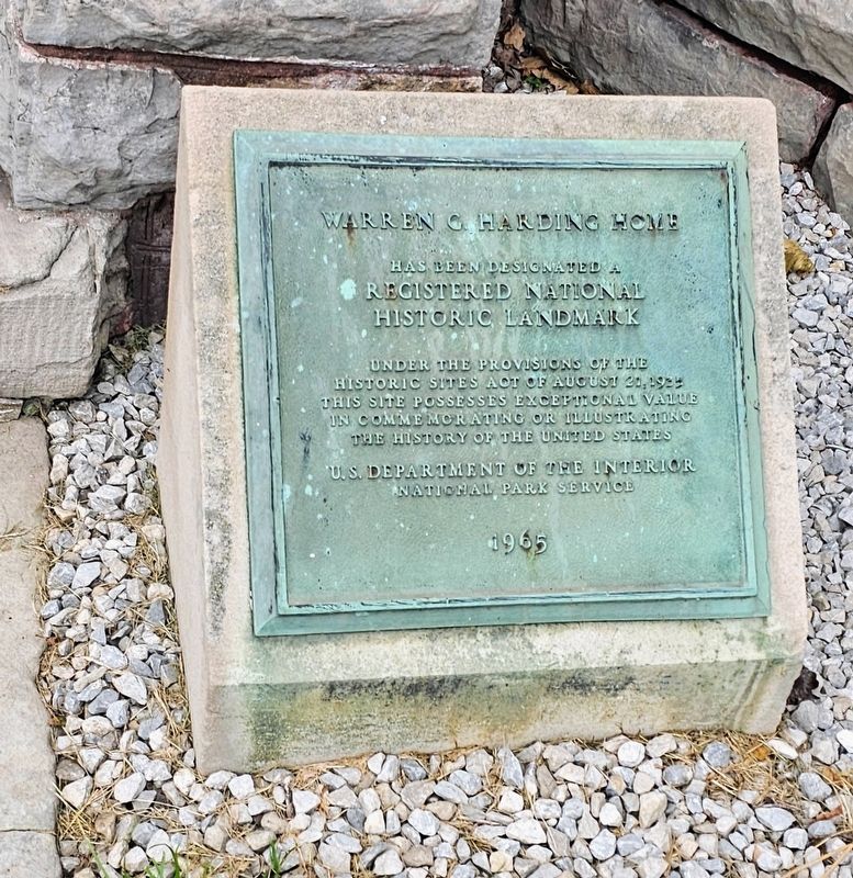 Warren G. Harding Home Marker. Click for full size. Warren G. Harding Home Marker image. Click for full size.