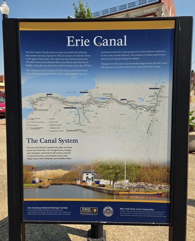 Erie Canal Marker. Click for full size. Erie Canal Marker image. Click for full size.