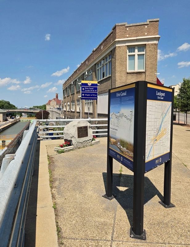 Erie Canal Marker. Click for full size. Erie Canal Marker image. Click for full size.