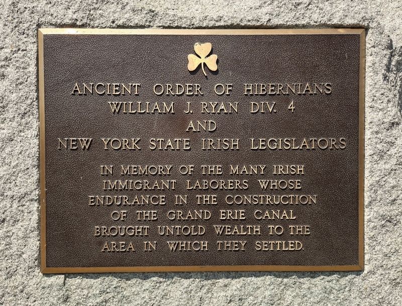 Irish Immigrant Laborers Marker Nearby. Click for full size. Irish Immigrant Laborers Marker Nearby image. Click for full size.