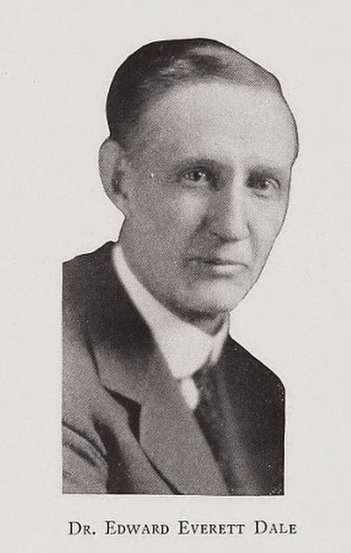 Edward Everett Dale (1879-1972) image. Click for full size.