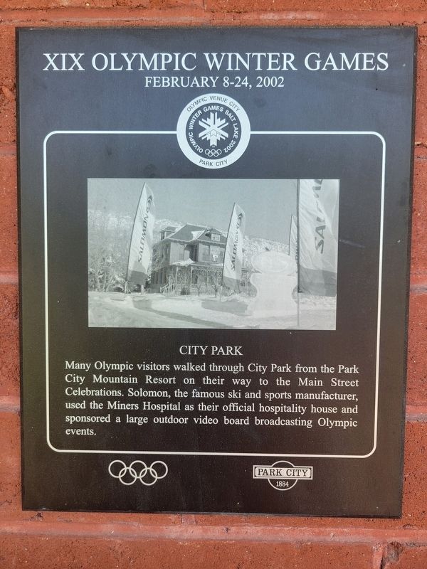 City Park Marker. Click for full size. City Park Marker image. Click for full size.