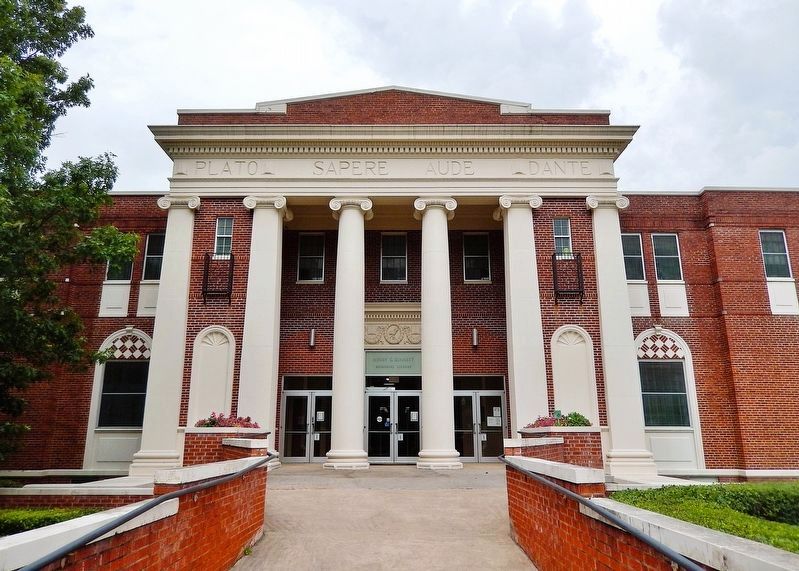 Henry G. Bennett Memorial Library Entrance image. Click for full size.