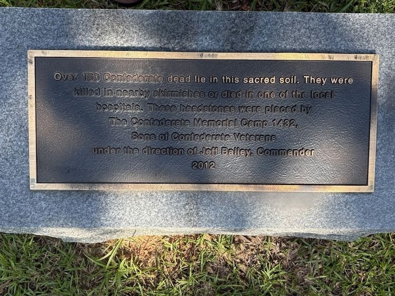 150 Confederate Dead Marker image. Click for full size.