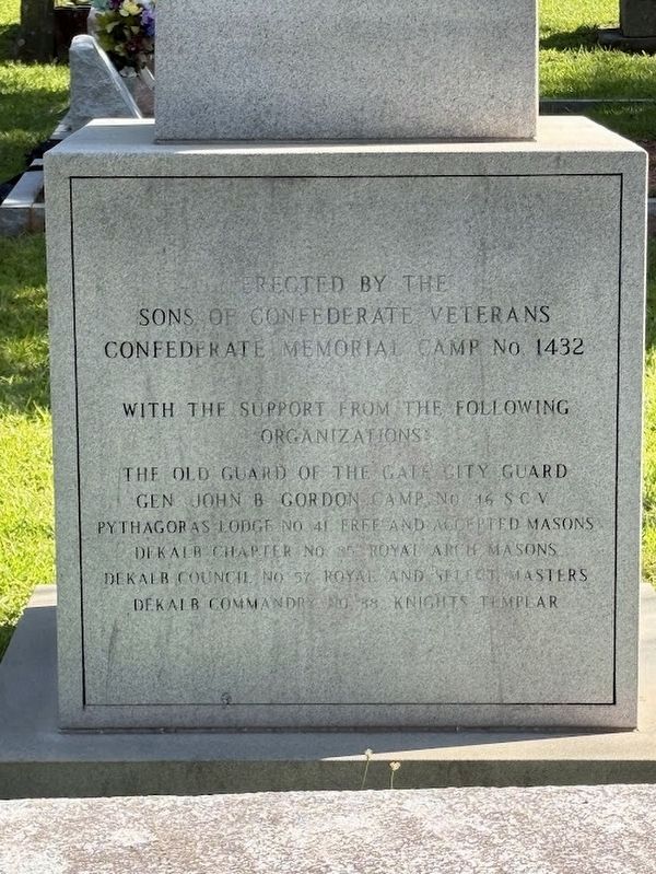Stone Mountain City Cemetery CSA Monument image. Click for full size.