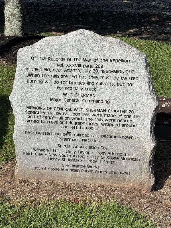 Sherman's Neckties Marker image. Click for full size.