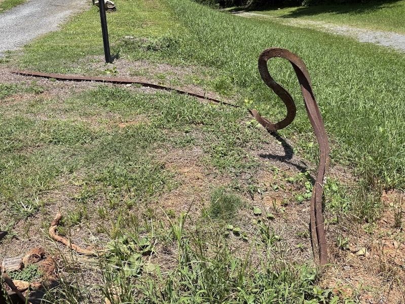 Sherman's Necktie seen at the Battle of Allatoona Pass battlefield. image. Click for full size.