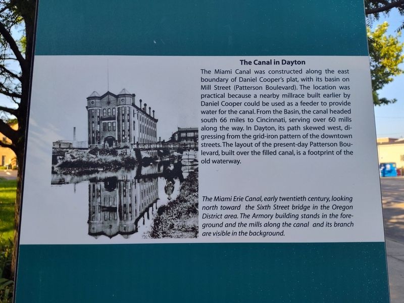 The Canal in Dayton Marker. Click for full size. The Canal in Dayton Marker image. Click for full size.