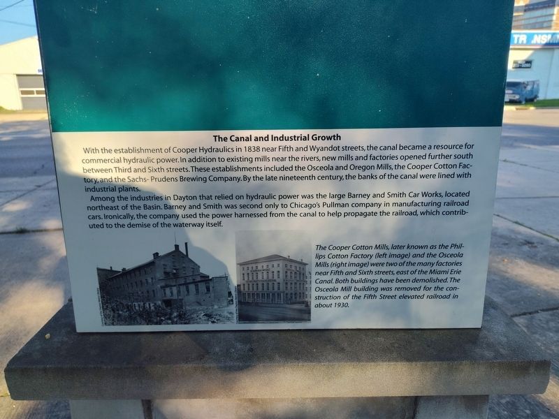The Canal and Industrial Growth Marker image. Click for full size.