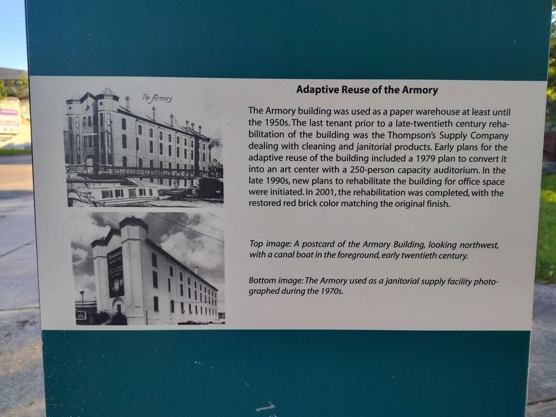 Adaptive Reuse of the Armory Marker. Click for full size. Adaptive Reuse of the Armory Marker image. Click for full size.