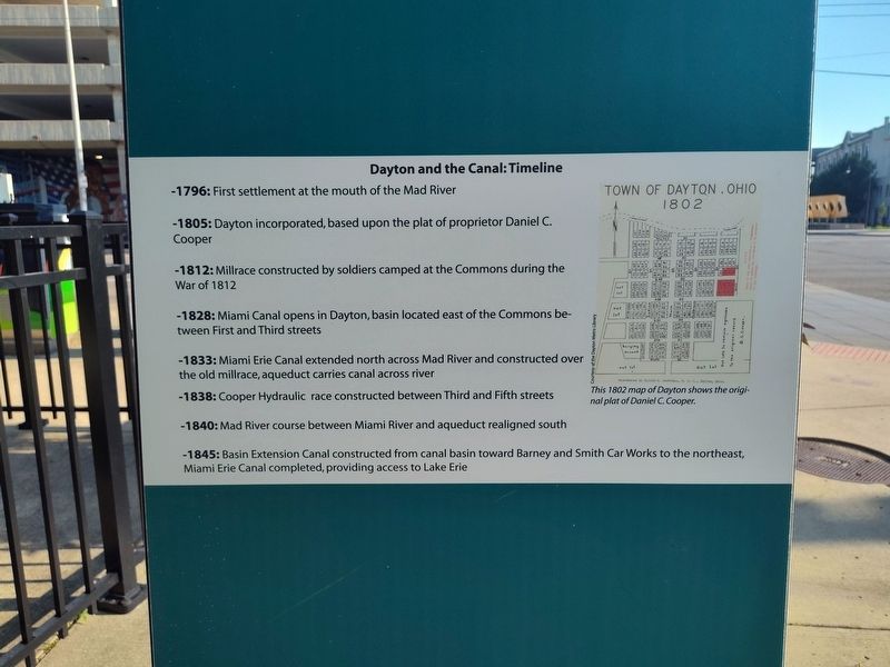 Dayton and the Canal: Timeline Marker. Click for full size. Dayton and the Canal: Timeline Marker image. Click for full size.