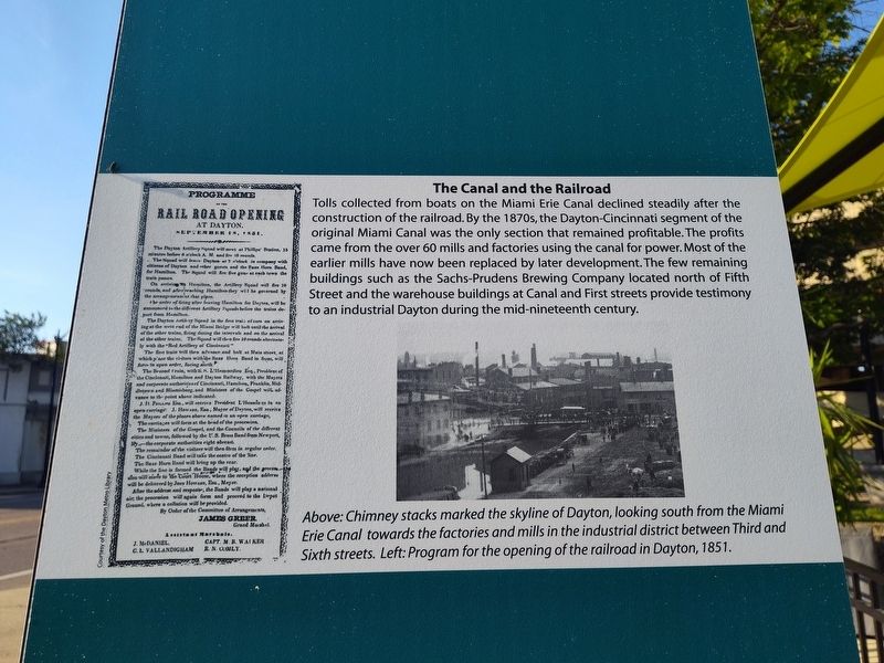 The Canal and the Railroad Marker image. Click for full size.