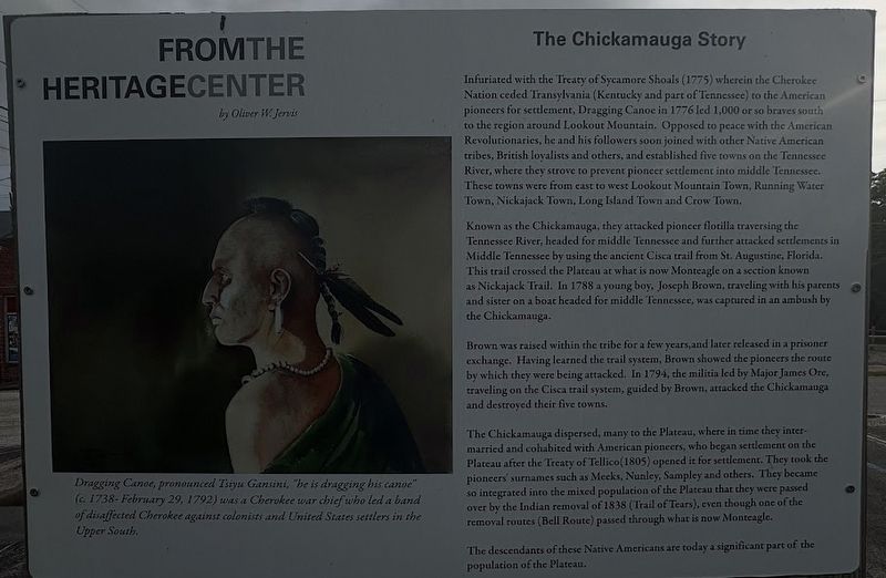 The Chickamauga Story Marker image. Click for full size.