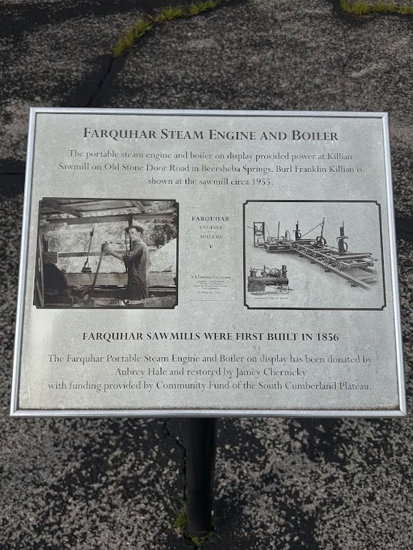 Farquhar Steam Engine and Boiler Marker image. Click for full size.