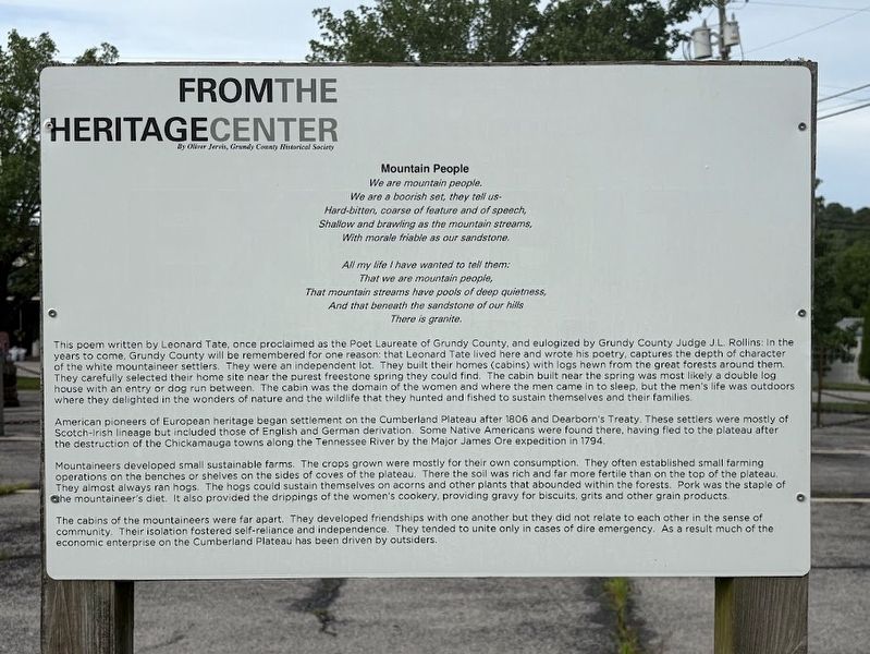 Mountain People Marker image. Click for full size.