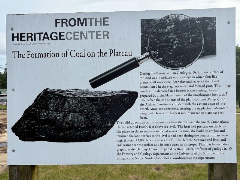 Coal on the Plateau Marker image. Click for full size.