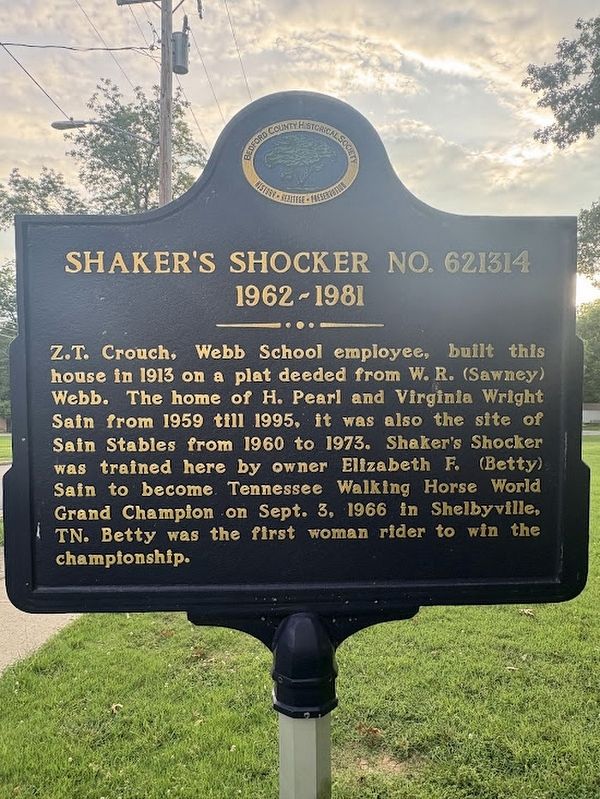 Shaker's Shocker No. 621314 Marker. Click for full size. Shaker's Shocker No. 621314 Marker image. Click for full size.