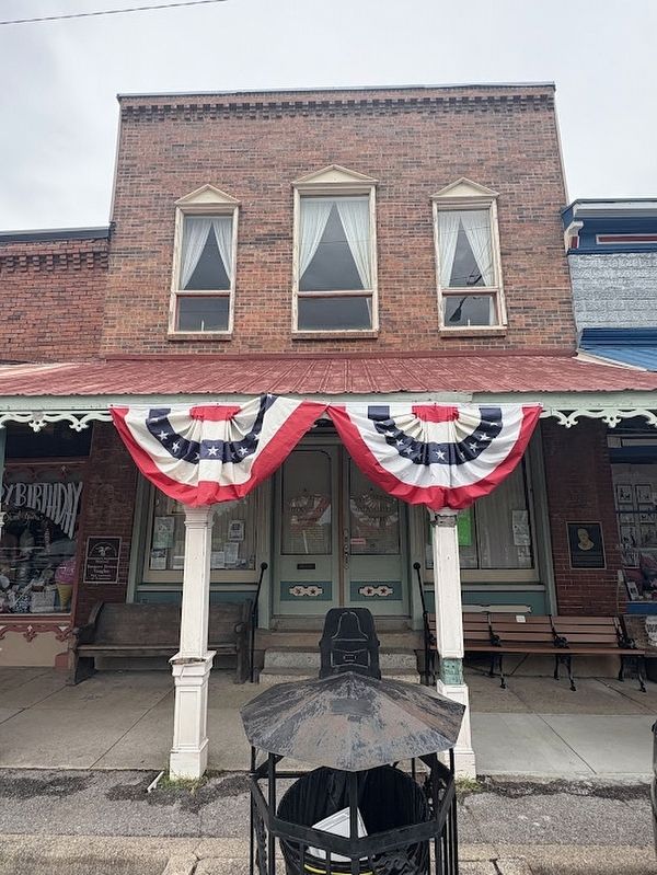 The Eugene F. Strobel Town Hall Marker. Click for full size. The Eugene F. Strobel Town Hall Marker image. Click for full size.
