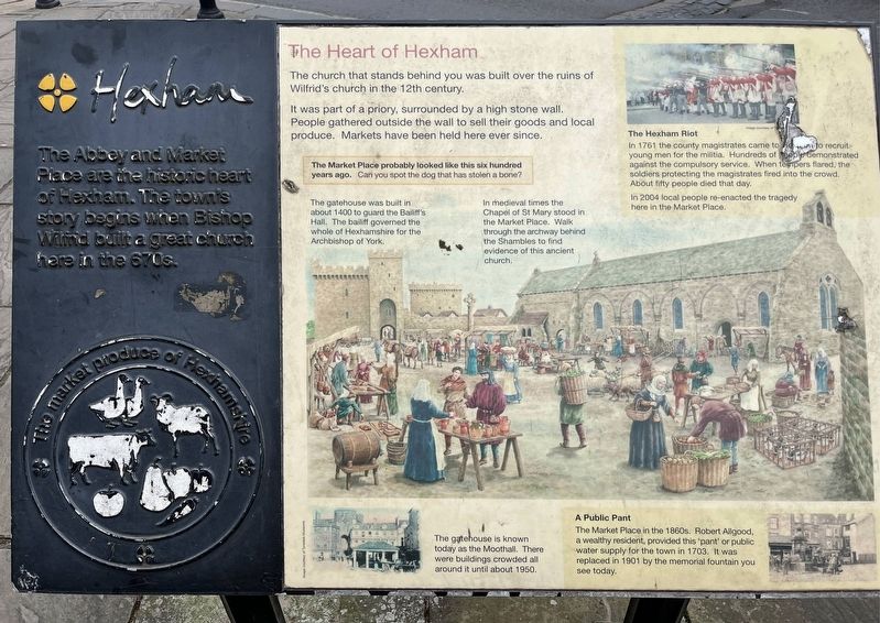The Heart of Hexham Marker image. Click for full size.
