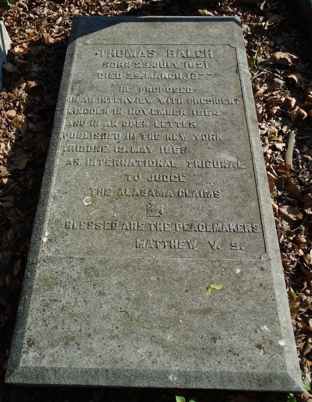 Thomas Balch Monument. Click for full size. Thomas Balch Monument image. Click for full size.