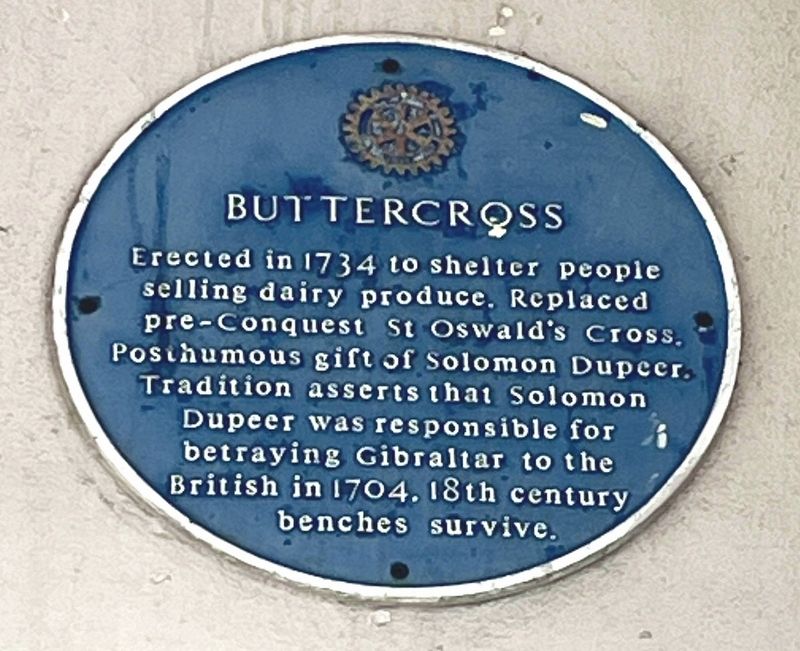Buttercross Marker. Click for full size. Buttercross Marker image. Click for full size.