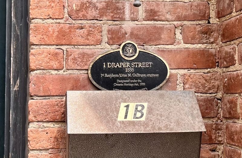 1 Draper Street Marker. Click for full size. 1 Draper Street Marker image. Click for full size.