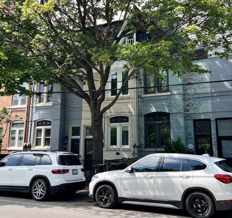 648 Wellington St. W. Marker (lower centre of photo). Click for full size. 648 Wellington St. W. Marker (lower centre of photo) image. Click for full size.
