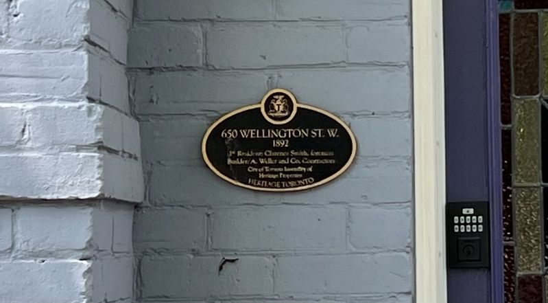 650 Wellington St. W. Marker image. Click for full size.