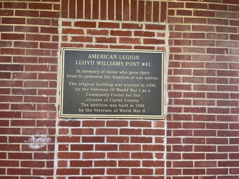 American Legion Lloyd Williams Post #41. Click for full size. American Legion Lloyd Williams Post #41 image. Click for full size.