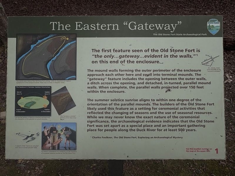 The Eastern "Gateway" Marker. Click for full size. The Eastern "Gateway" Marker image. Click for full size.