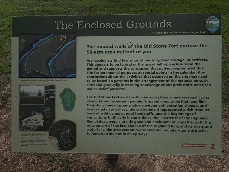 The Enclosed Grounds Marker. Click for full size. The Enclosed Grounds Marker image. Click for full size.