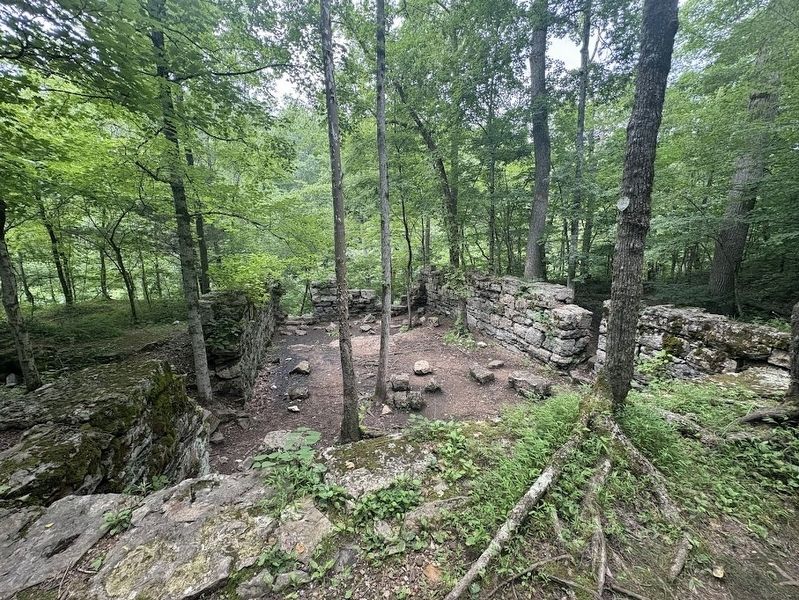 Ruins of the main mills. Click for full size. Ruins of the main mills image. Click for full size.