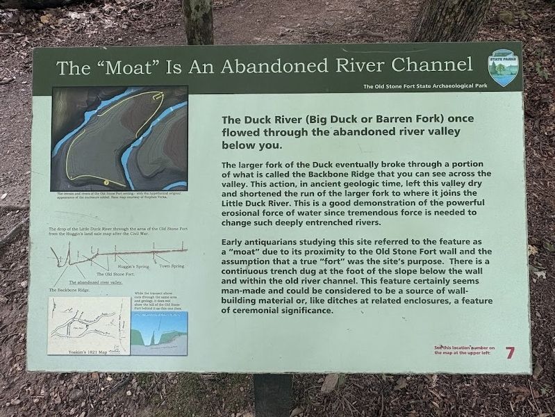 The "Moat" is an Adandoned River Channel Marker. Click for full size. The "Moat" is an Adandoned River Channel Marker image. Click for full size.