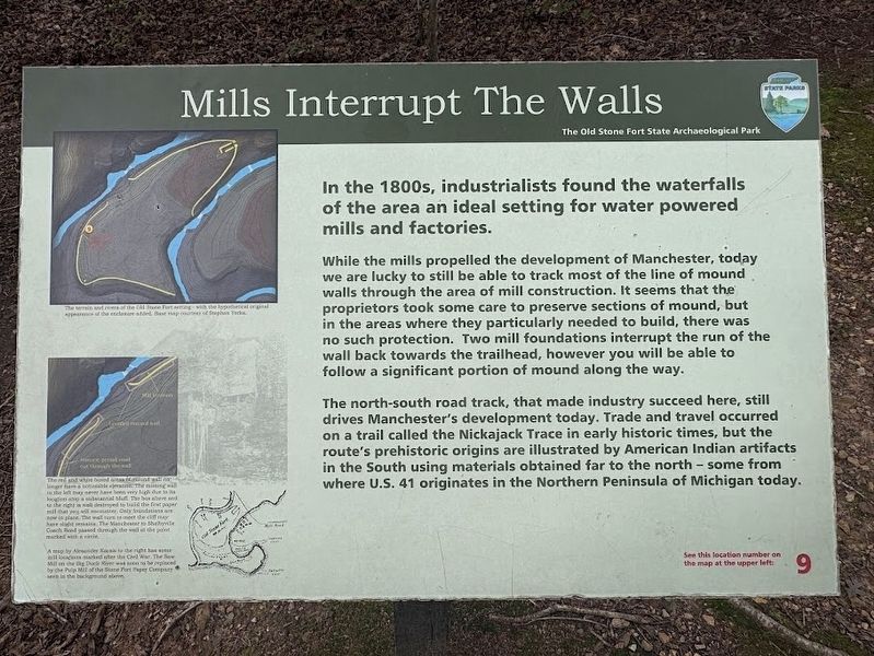Mills Interrupt the Walls Marker. Click for full size. Mills Interrupt the Walls Marker image. Click for full size.