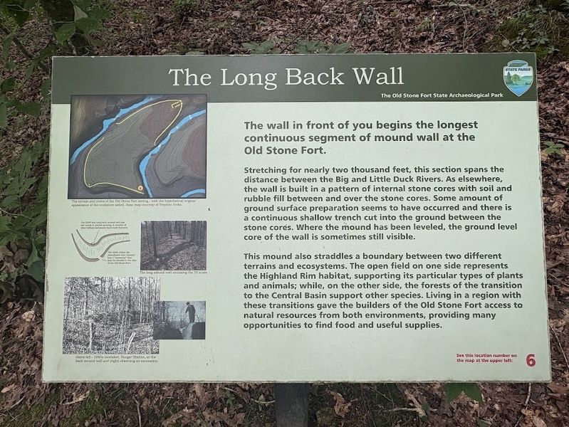 The Long Back Wall Marker. Click for full size. The Long Back Wall Marker image. Click for full size.