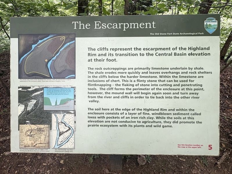 The Escarpment Marker image. Click for full size.