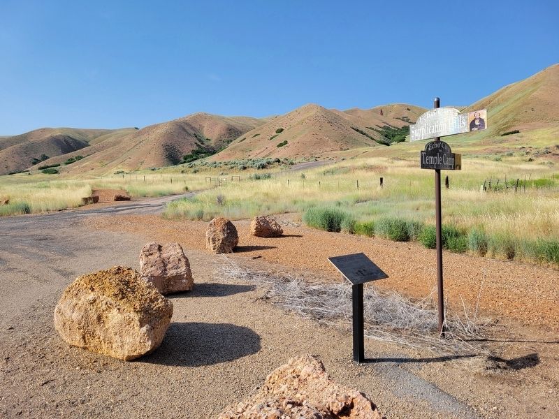 Temple Camp and Supplication Hills Marker. Click for full size. Temple Camp and Supplication Hills Marker image. Click for full size.