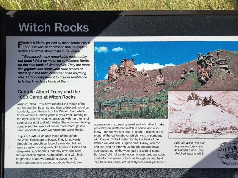 Witch Rocks Marker. Click for full size. Witch Rocks Marker image. Click for full size.