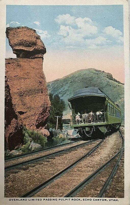 Overland Limited passing Pulpit Rock. Click for full size. Overland Limited passing Pulpit Rock image. Click for full size.