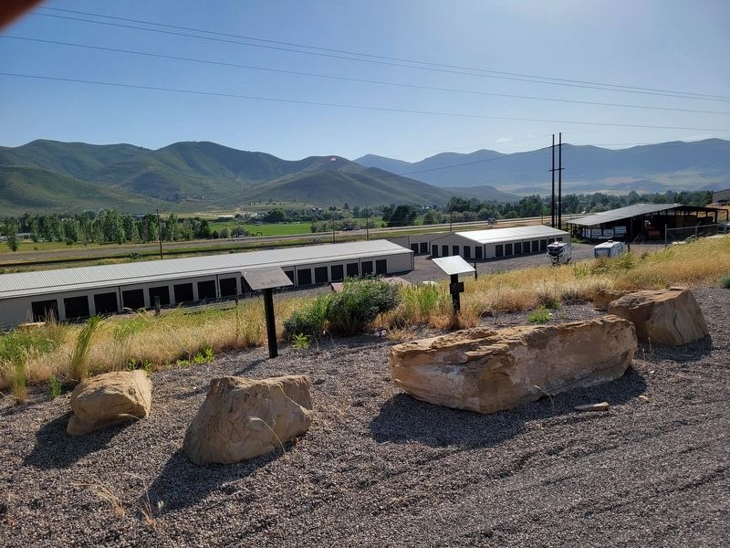 Weber River Crossing and Campsite Marker image. Click for full size.