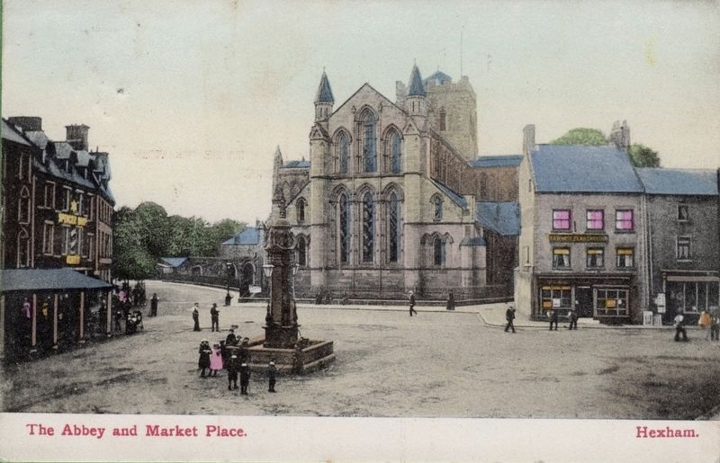 The Abbey and Market Place, Hexham image. Click for full size.