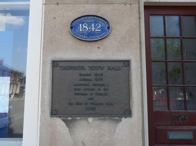Chippawa Town Hall Marker image. Click for full size.