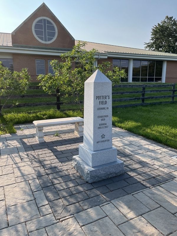 Memorial to Potter's Field. Click for full size. Memorial to Potter's Field image. Click for full size.