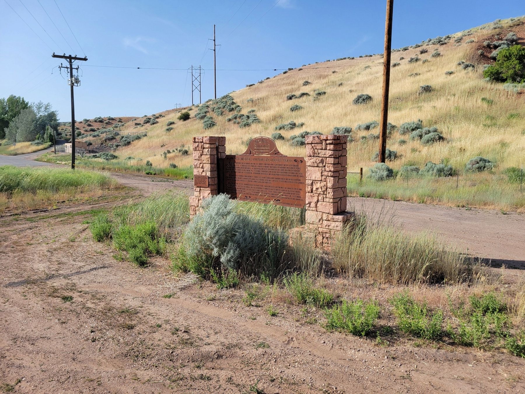 Weber Canyon Esplorers Trail Marker image. Click for full size.