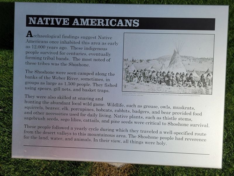 Native Americans Marker. Click for full size. Native Americans Marker image. Click for full size.
