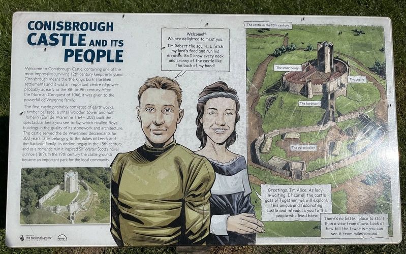 Conisbrough Castle and Its People Marker. Click for full size. Conisbrough Castle and Its People Marker image. Click for full size.