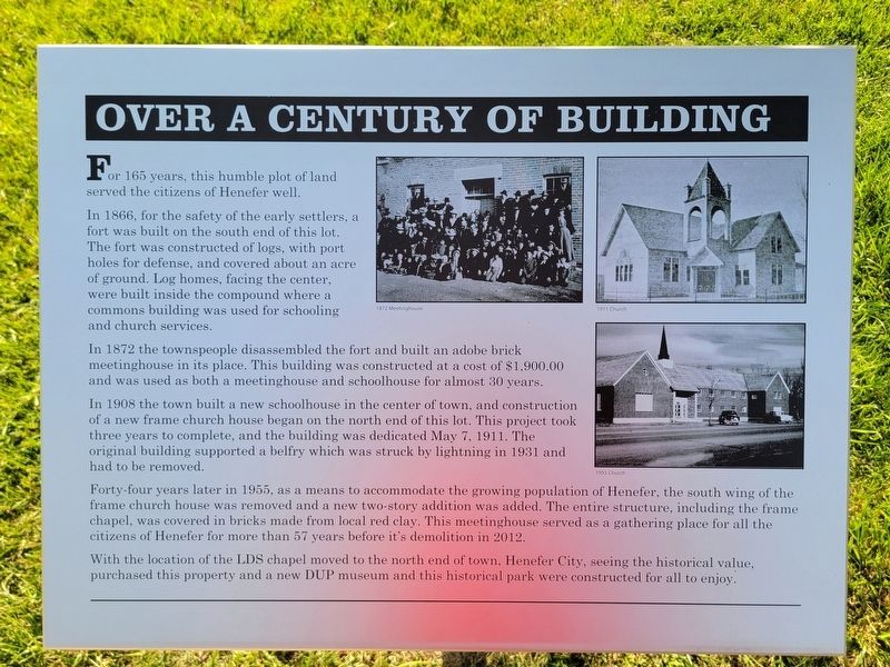 Over a Century of Building Marker image. Click for full size.